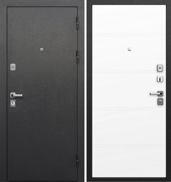 Входная дверь Гарда 9 Серебро